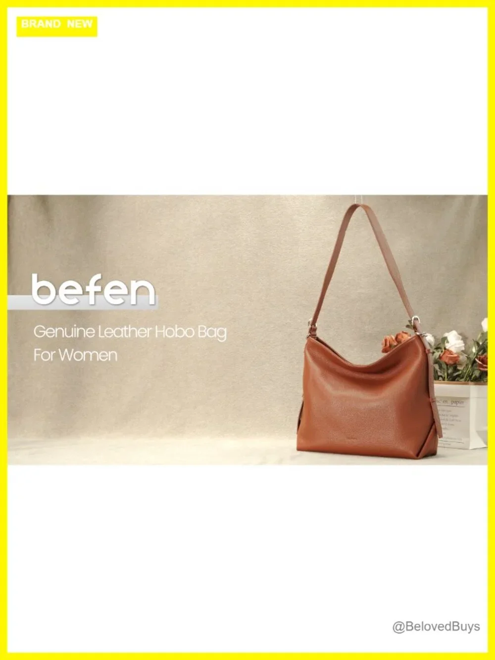 Genuine Leather Crossbody Hobo Purse with 2 Straps, Large Capacity Shoulder Bag